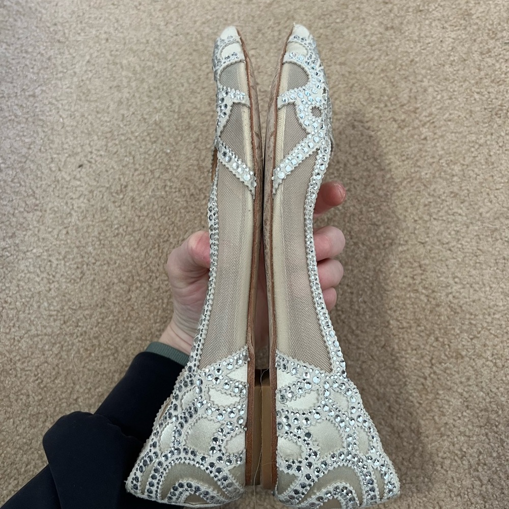 badgley mischka BHLDN gigi pointed toe flats - Picture 3 of 8